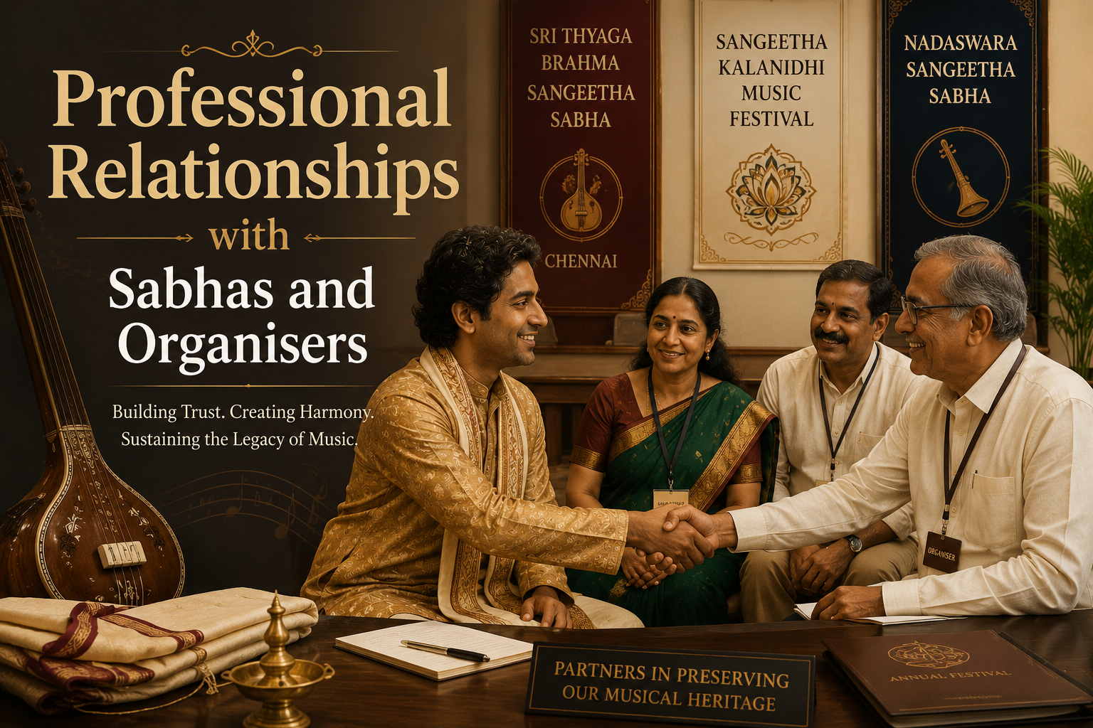 Professional Relationships with Sabhas and Organisers